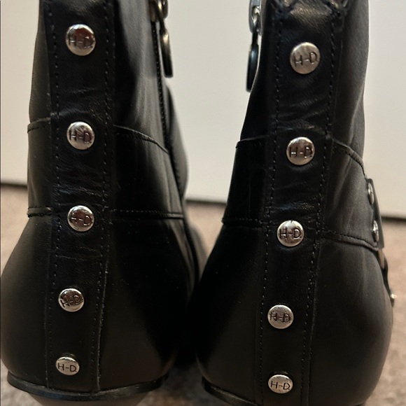 Harley-Davidson Black Heeled Boots - Picture 7 of 8